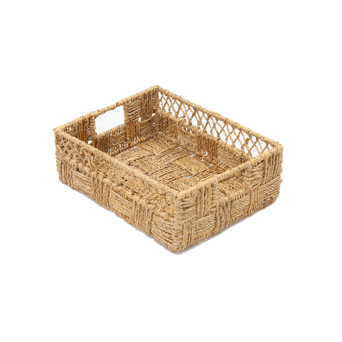 Banana Fiber Rope Tray (with metal frame) - Small