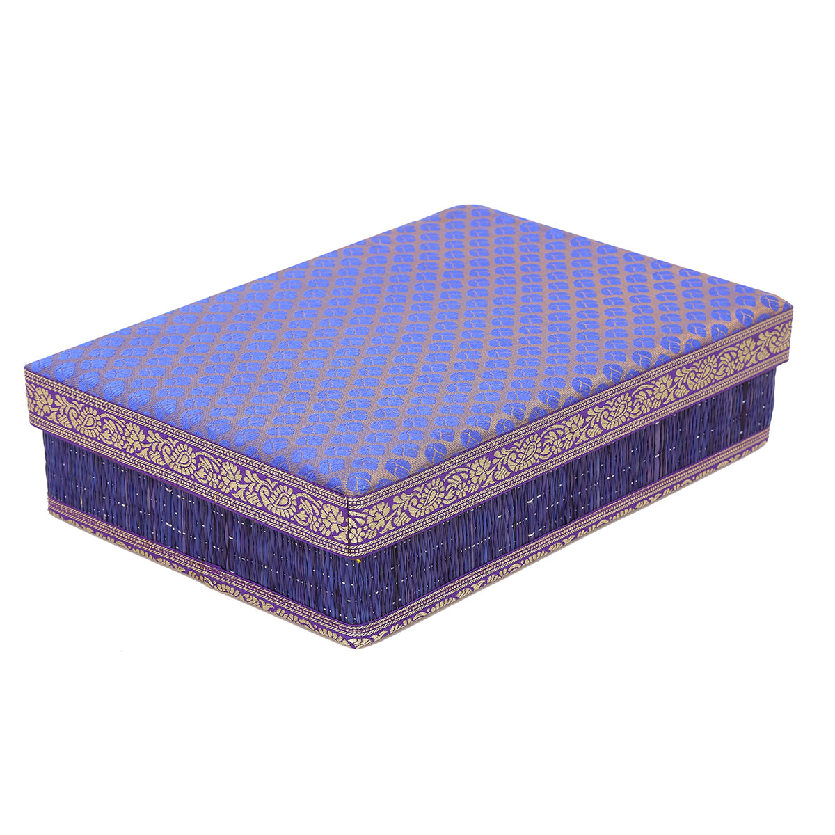 Rivergrass Saree Box with Foam Lid - Purple