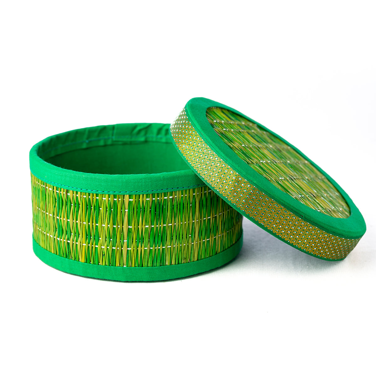 Rivergrass Round Box Green