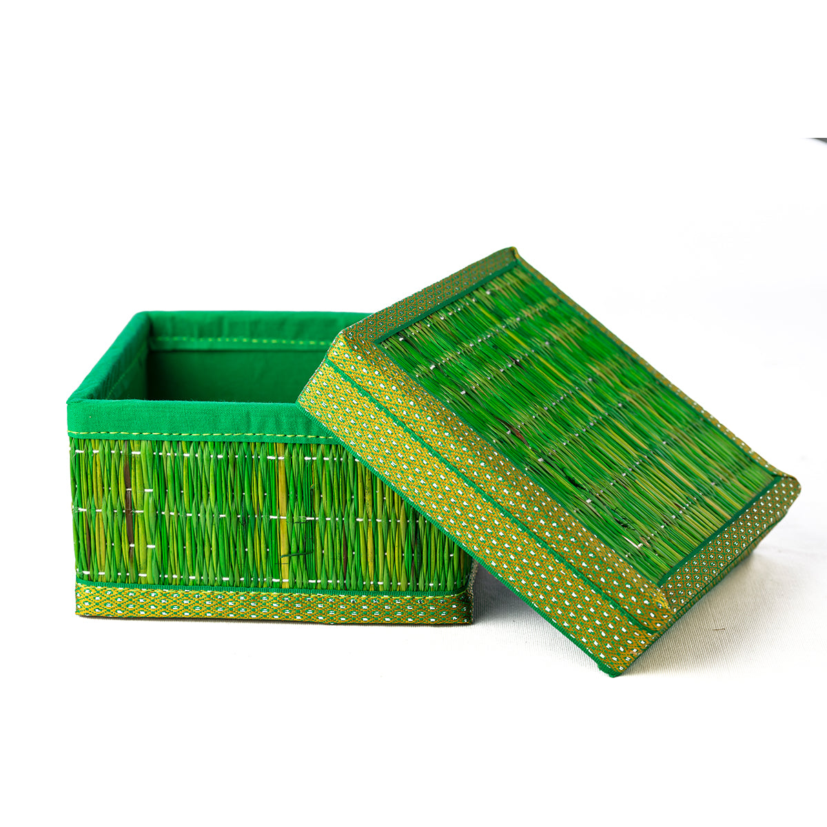 Rivergrass Square Box - Green