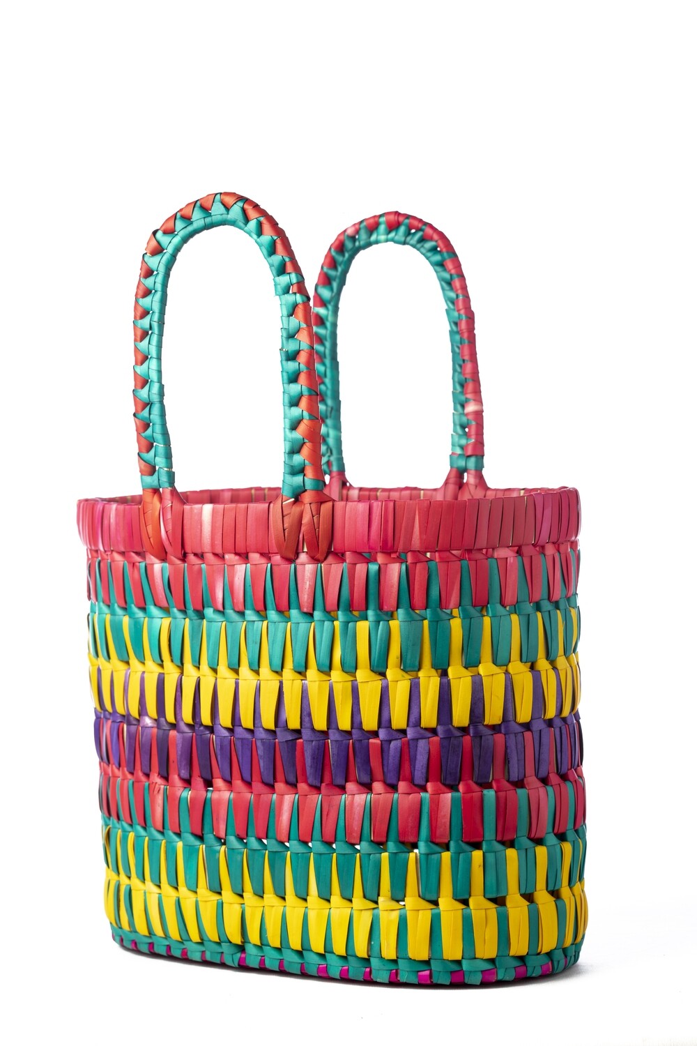 Palm Leaf Basket - Multi Colour