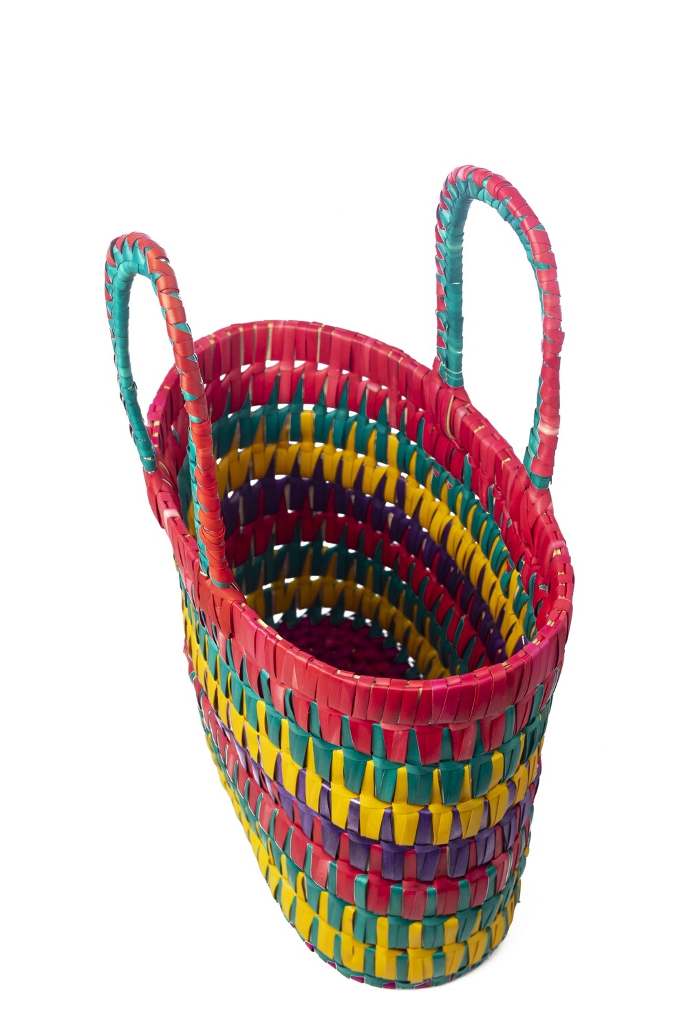 Palm Leaf Basket - Multi Colour