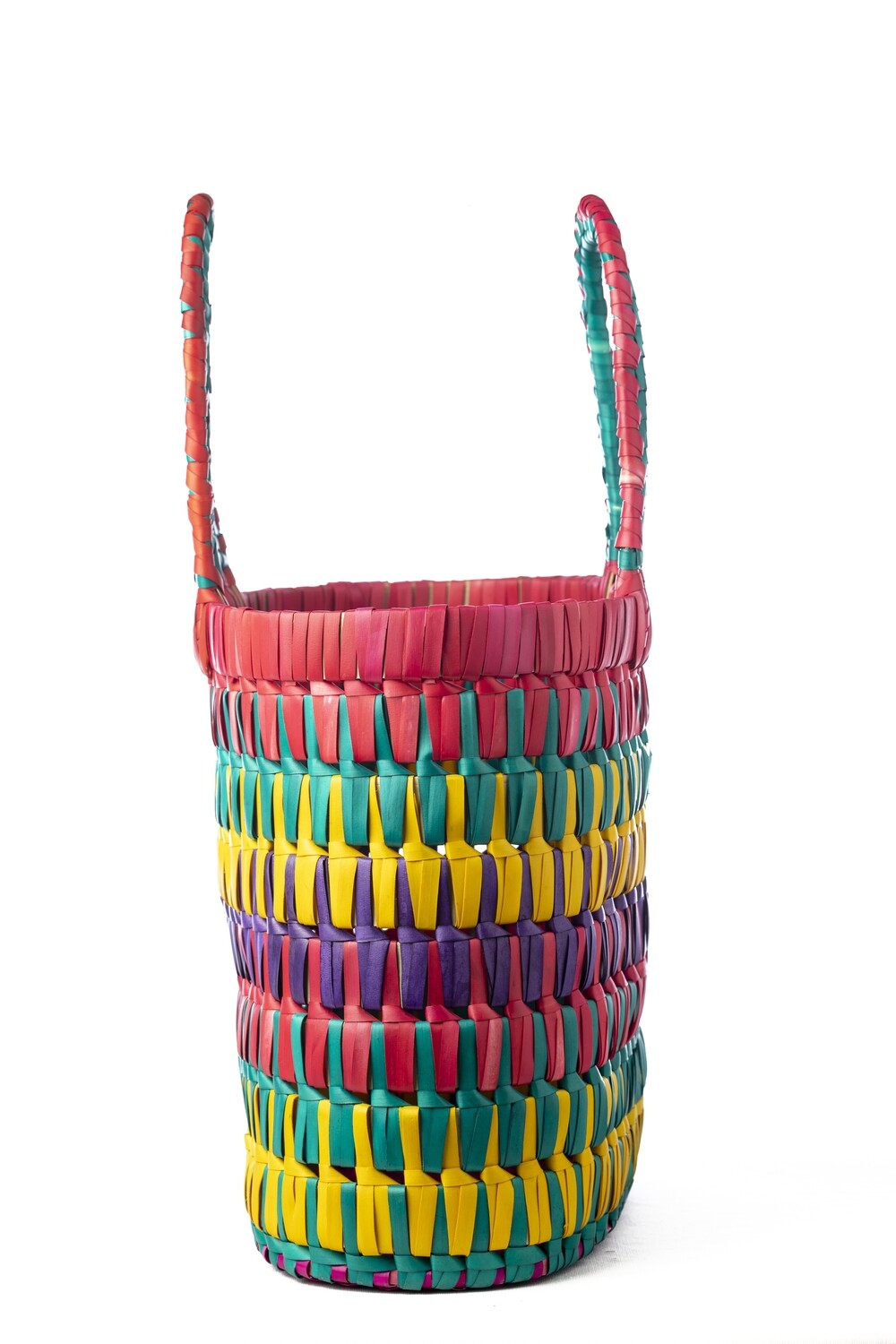 Palm Leaf Basket - Multi Colour