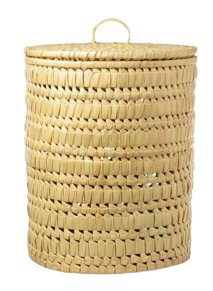 Palm Leaf Laundry Bin