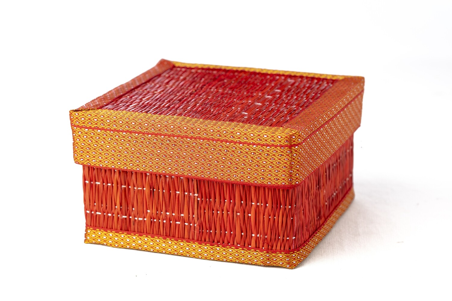 Rivergrass Square Box - Red