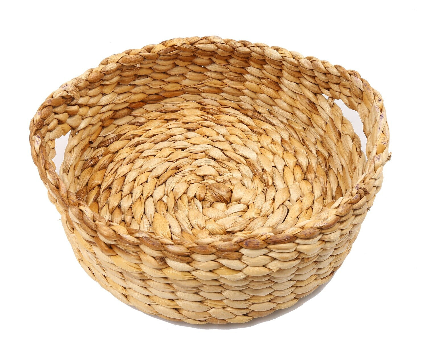 Banana Fiber Round Tray with Handle