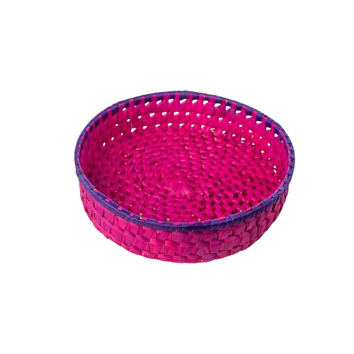 Palm Leaf Fruit Tray - Pink