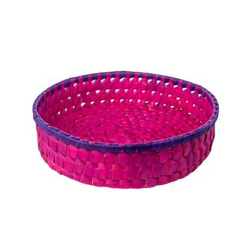 Palm Leaf Fruit Tray - Pink