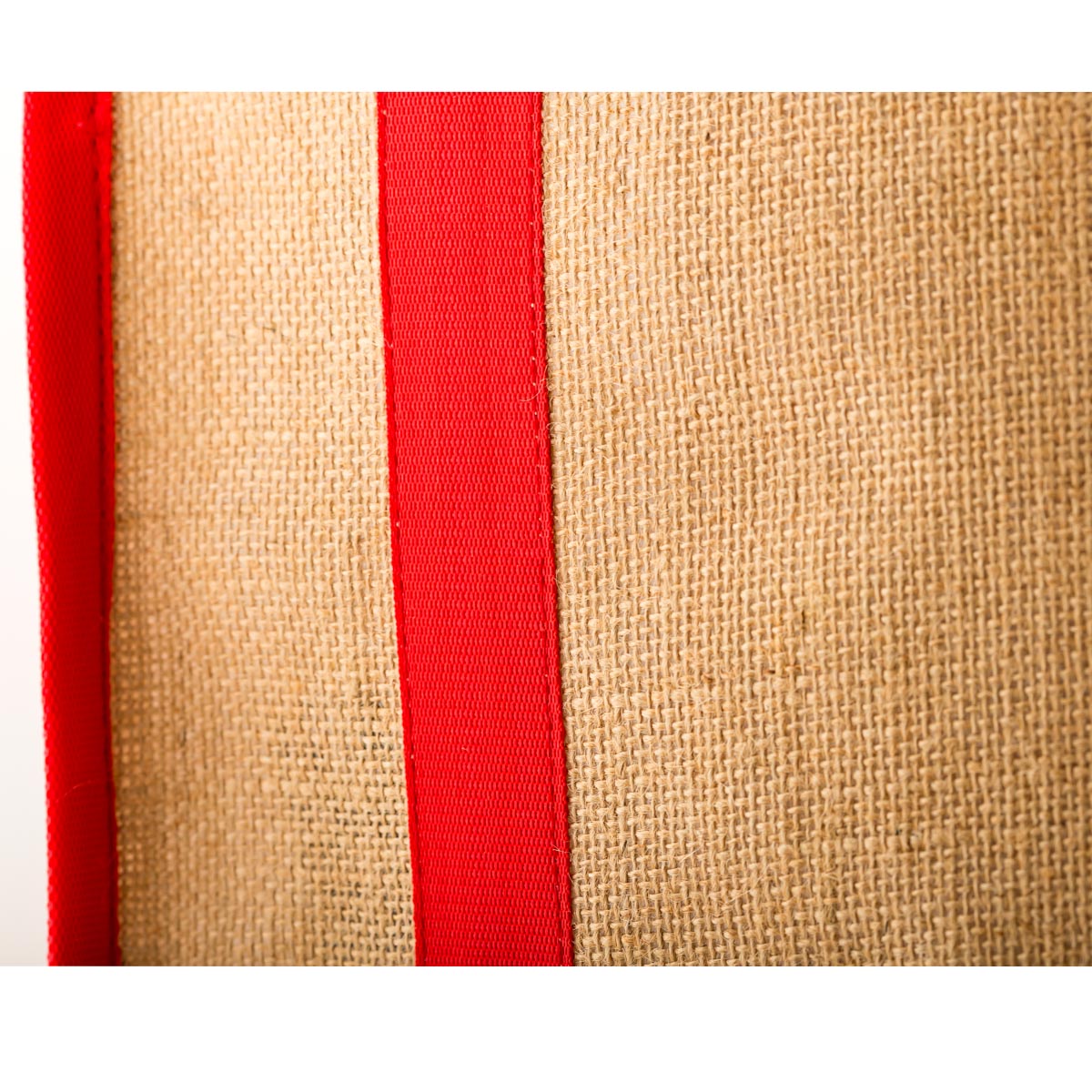 Jute Shopping Bag - Red