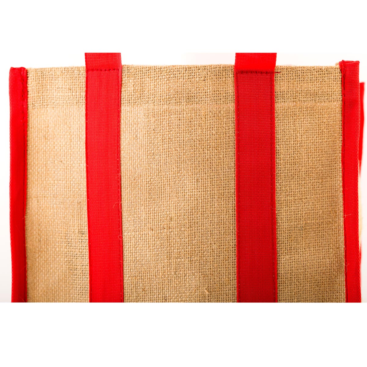 Jute Shopping Bag - Red
